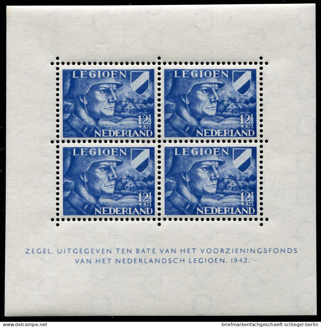 Niederlande, 1942, Bl. 1, 2, Postfrisch - Sonstige & Ohne Zuordnung