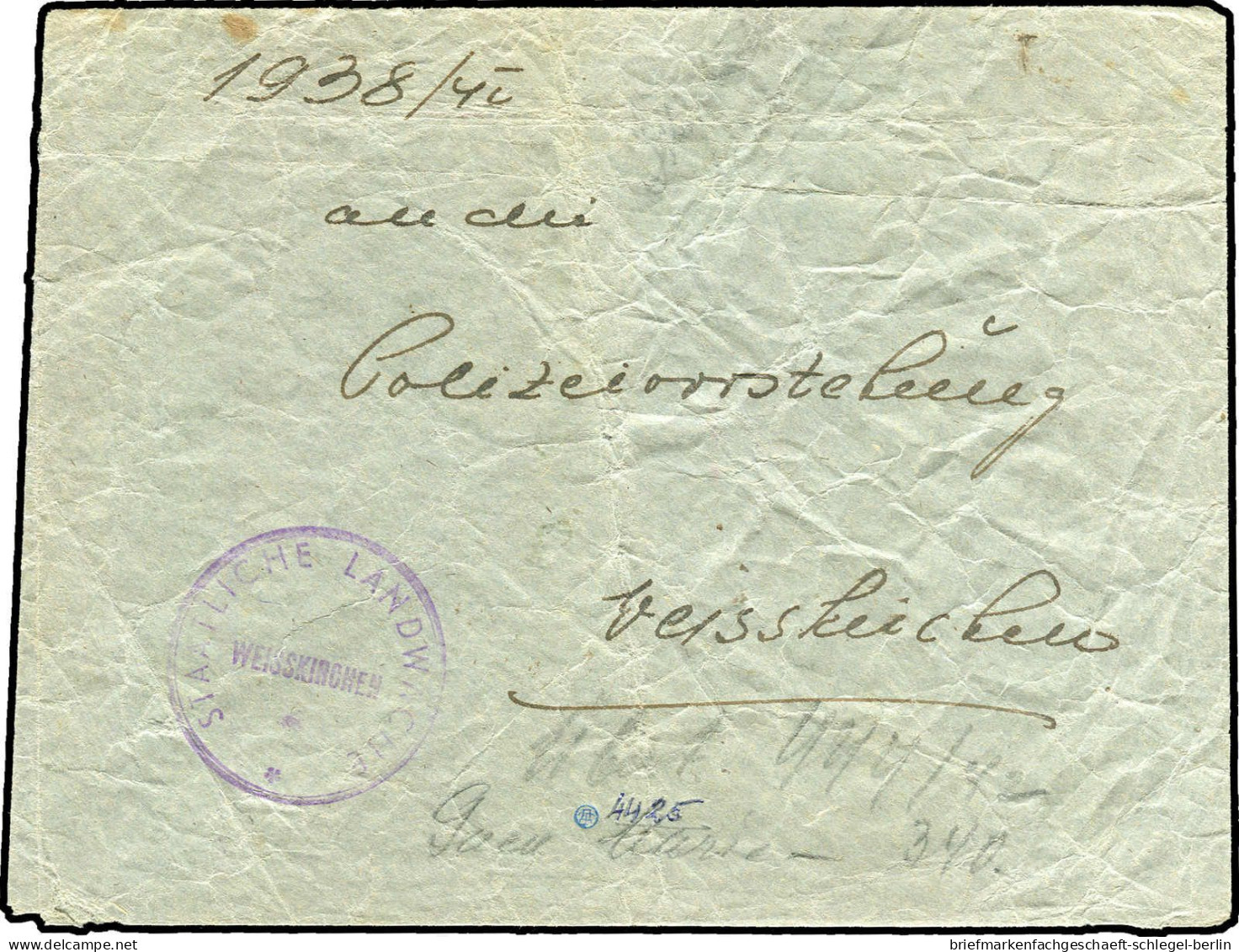 Deutsche Besetz.II.WK Serbien, 1938, Brief - Besetzungen 1938-45