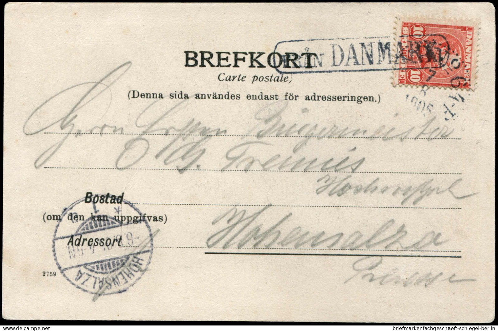 Schweden, 1905, Brief - Other & Unclassified