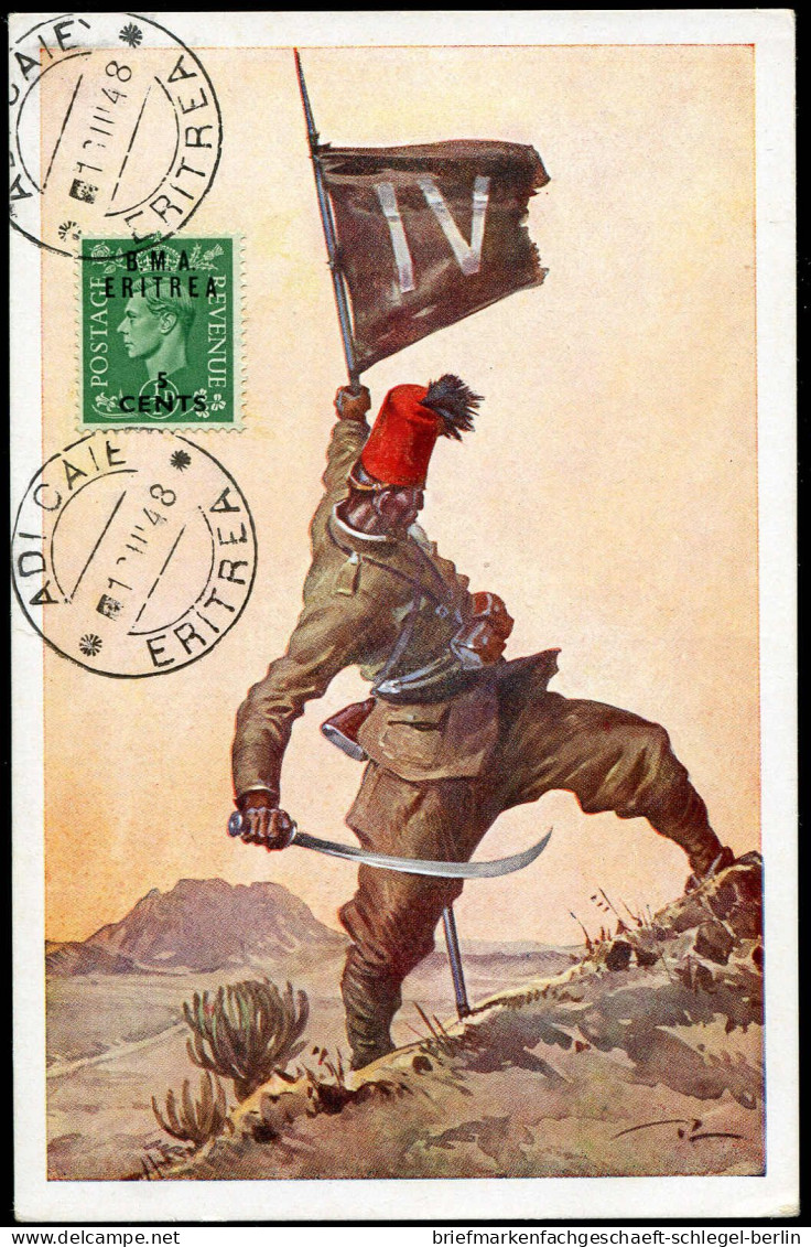 Ital. Eritrea Brit. Militärpost, 1948, Brief - Altri & Non Classificati