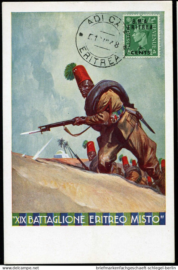 Ital. Eritrea Brit. Militärpost, 1948, Brief - Altri & Non Classificati