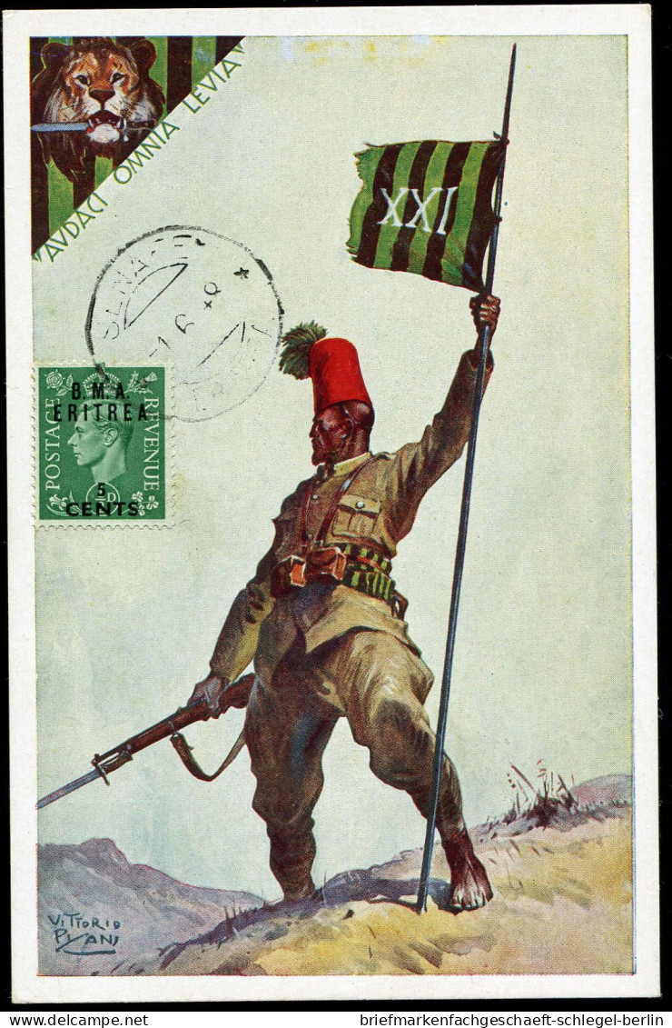 Ital. Eritrea Brit. Militärpost, 1948, Brief - Andere & Zonder Classificatie