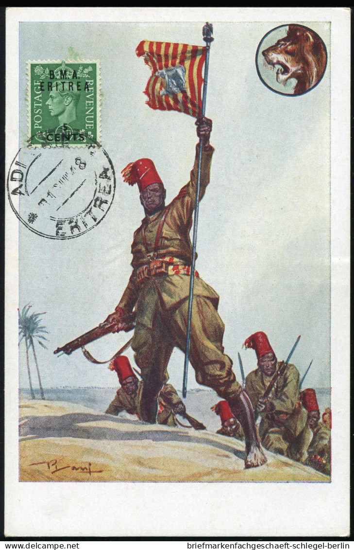 Ital. Eritrea Brit. Militärpost, 1948, Brief - Other & Unclassified