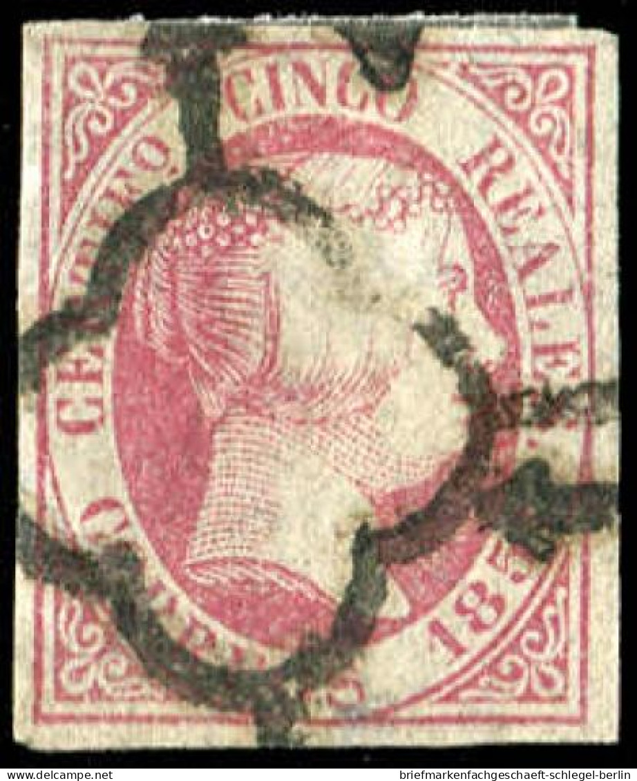 Spanien, 1851, 6, 7, 9 W, Gestempelt - Other & Unclassified