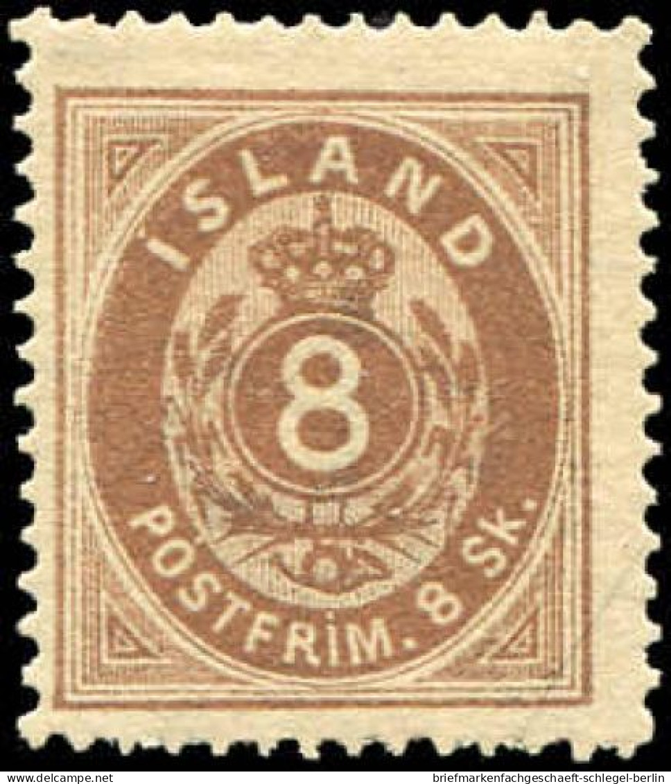 Island, 1873, 8 A, Ungebraucht - Autres & Non Classés