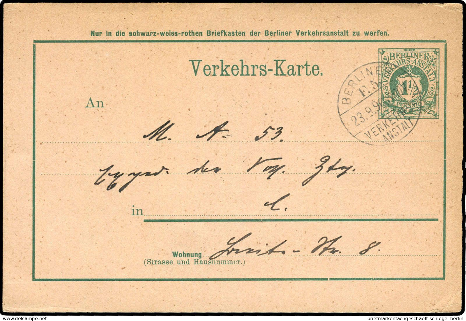 Deutsches Reich, 1896, Brief - Andere & Zonder Classificatie