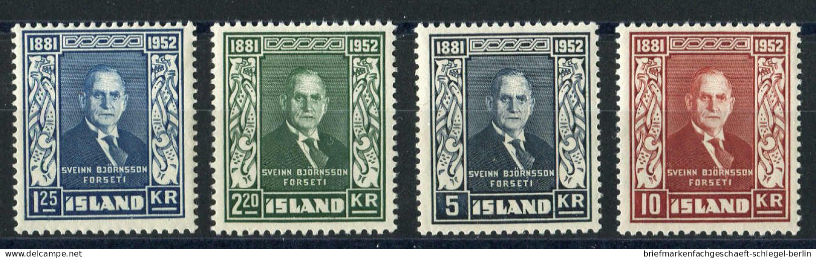Island, 1952, 281/84, Postfrisch - Autres & Non Classés