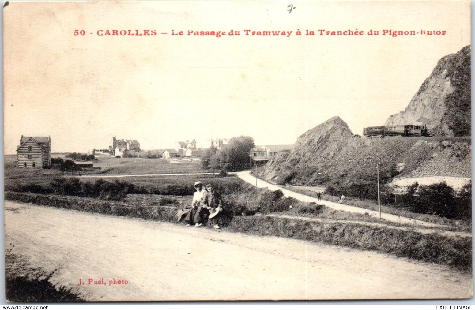 50 CAROLLES - Le Passage Du Tramway A La Tranchee  - Otros & Sin Clasificación
