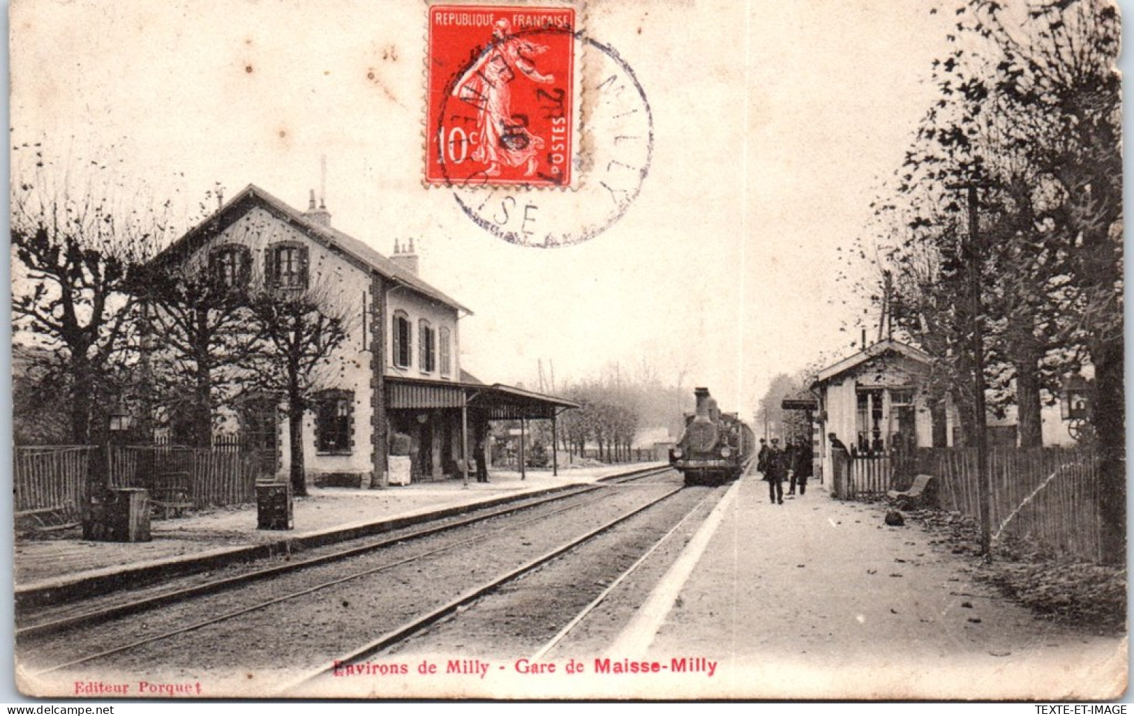 91 MAISSE MILLY - La Gare, Arrivee D'un Train  - Sonstige & Ohne Zuordnung