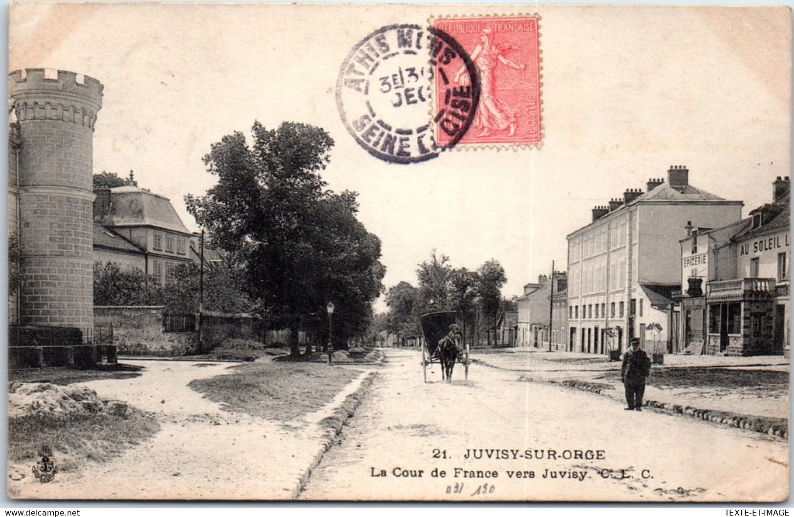 91 JUVIZY - La Cour De France Vers Juvizy  - Juvisy-sur-Orge