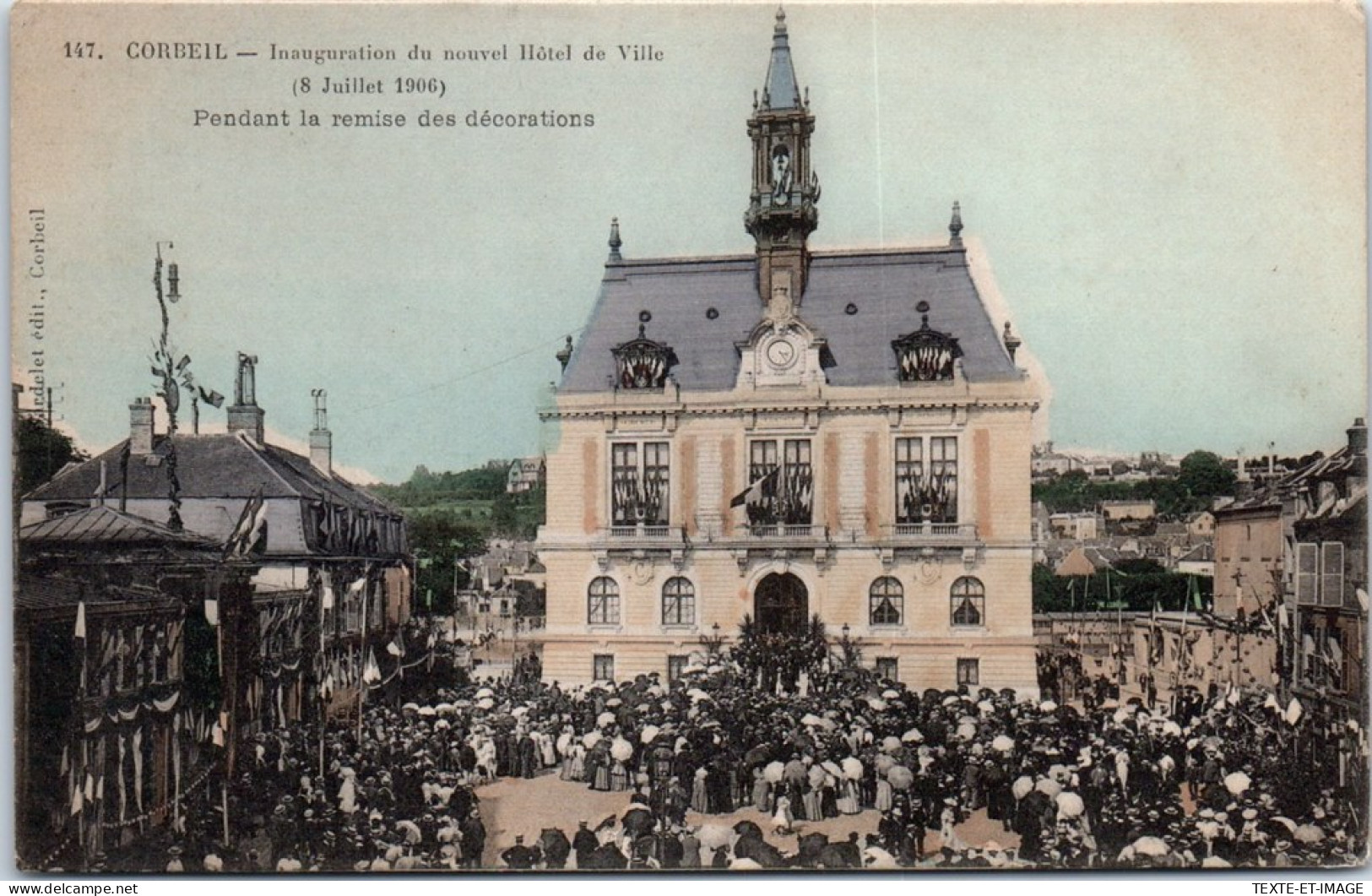 91 CORBEIL - Inauguration De L'hotel De Ville. - Corbeil Essonnes