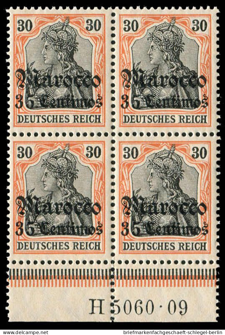 Deutsche Auslandspost Marokko, 1906, 39 HAN A, Postfrisch - Turquie (bureaux)