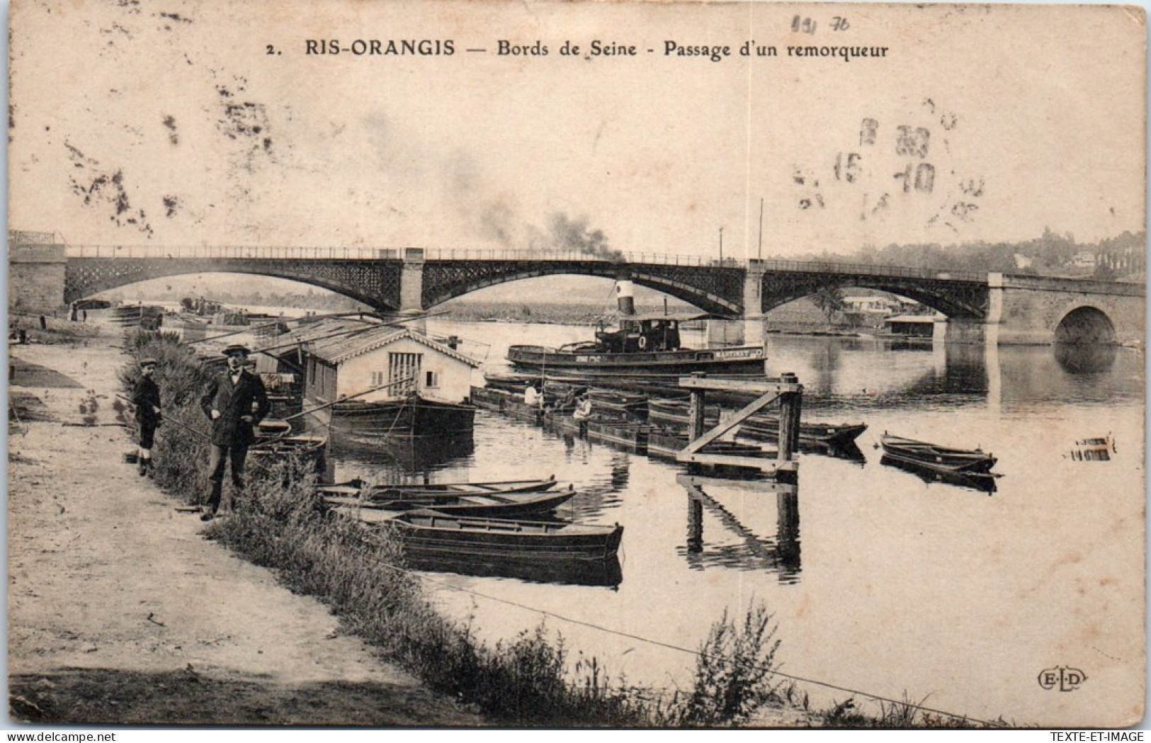 91 RIS ORANGIS - Bords De Seine, Un Remorqueur  - Ris Orangis