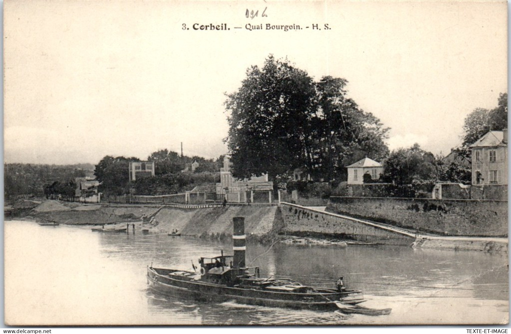 91 CORBEIL - Le Quai Bourgoin  - Corbeil Essonnes