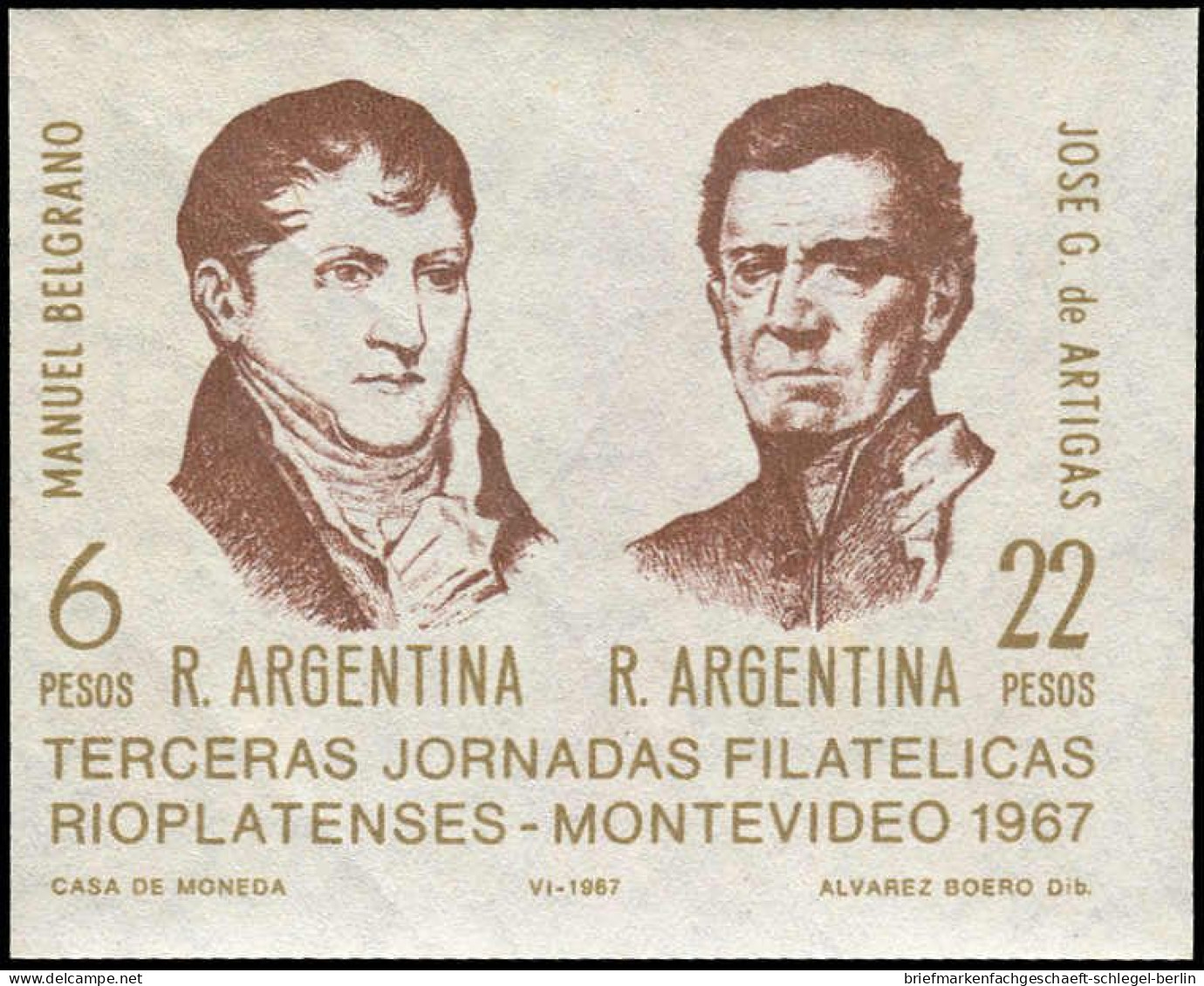 Argentinien, 1967, Bl. 18 Ess., Postfrisch - Sonstige & Ohne Zuordnung