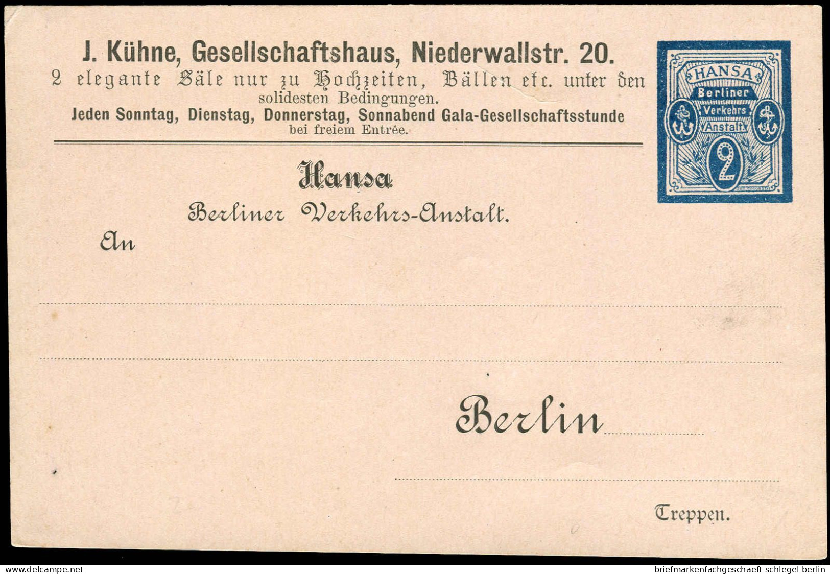 Deutsches Reich, 1886, Brief - Altri & Non Classificati