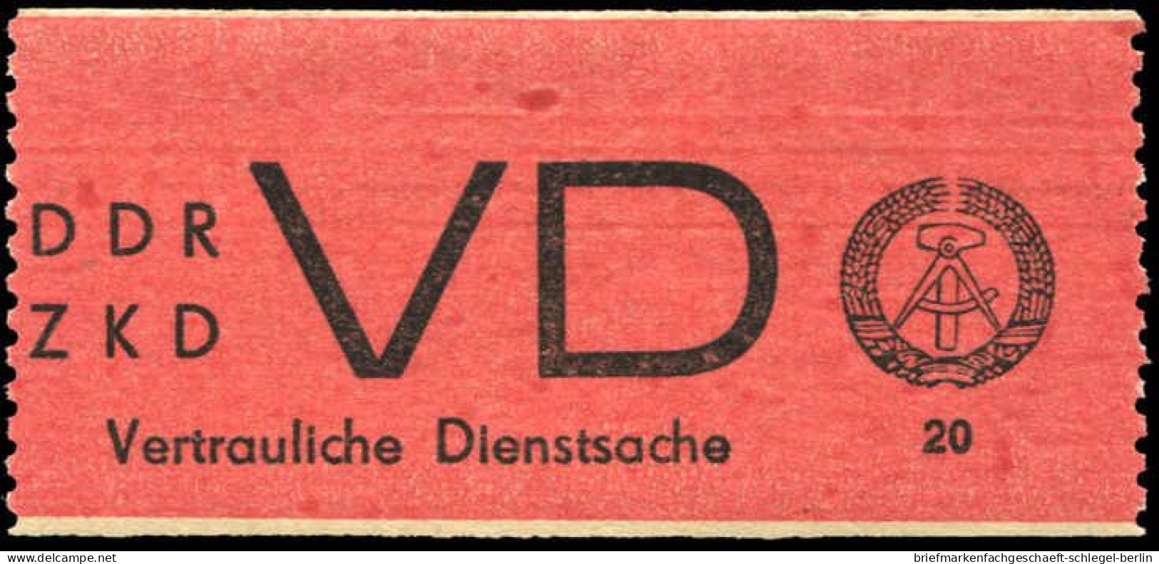 DDR Vertrauliche Dienstsachen, 1965, 1 A, Postfrisch - Sonstige & Ohne Zuordnung