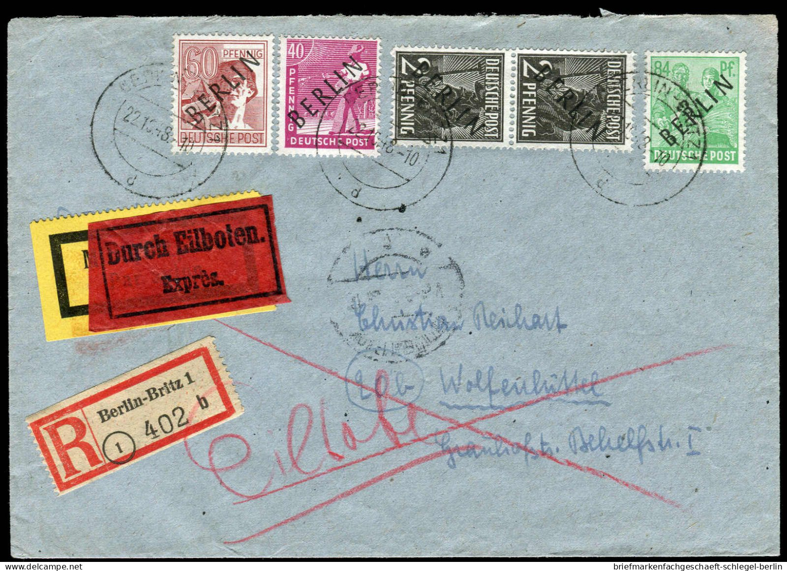 Berlin, 1949, 16 U.a., Brief - Autres & Non Classés