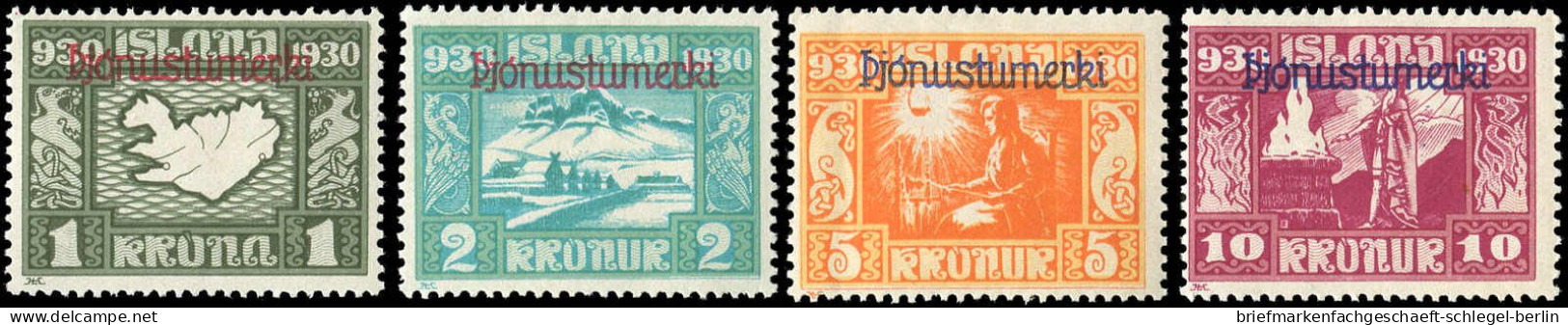 Island, 1930, D 44/58, Ungebraucht - Sonstige & Ohne Zuordnung
