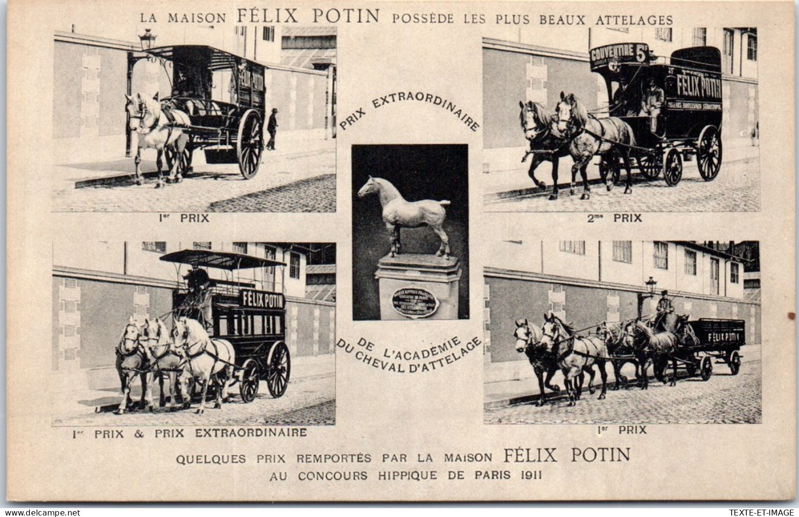 75002 PARIS - Carte Publicitaire FELIX POTIN  - Paris (02)
