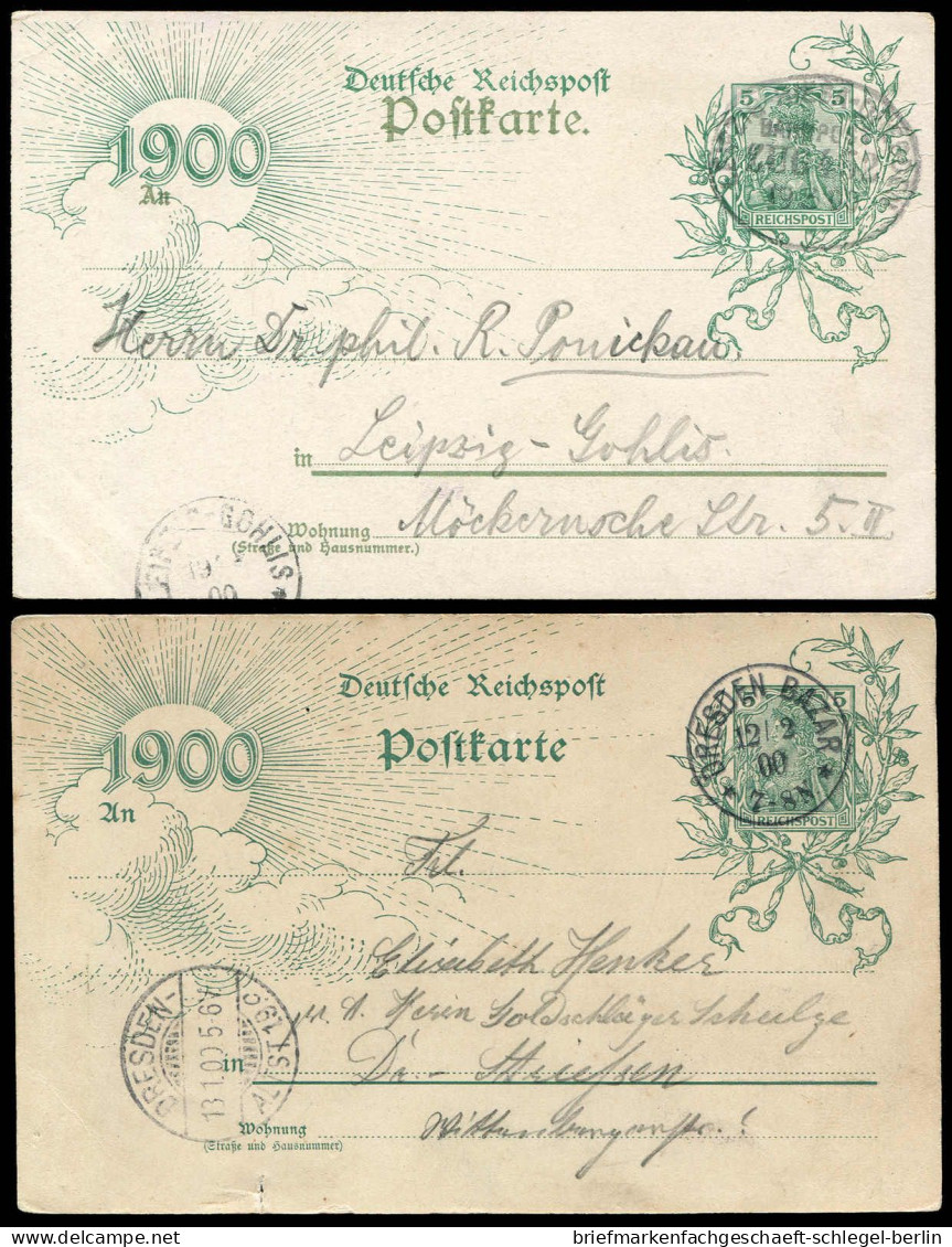 Deutsches Reich, 1900, PP 19, Brief - Autres & Non Classés
