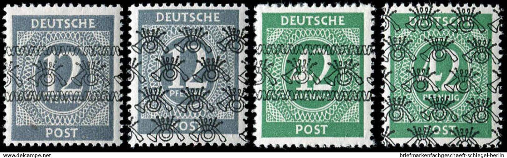 Amerik.+Brit. Zone (Bizone), 1948, 52-68 I+II, I-IX / I+II K, ... - Sonstige & Ohne Zuordnung