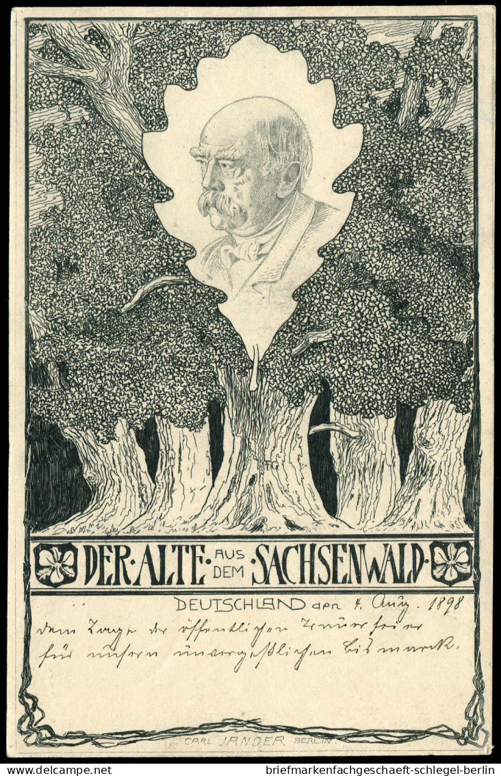 Deutsches Reich, 1898, P 36, Brief - Autres & Non Classés