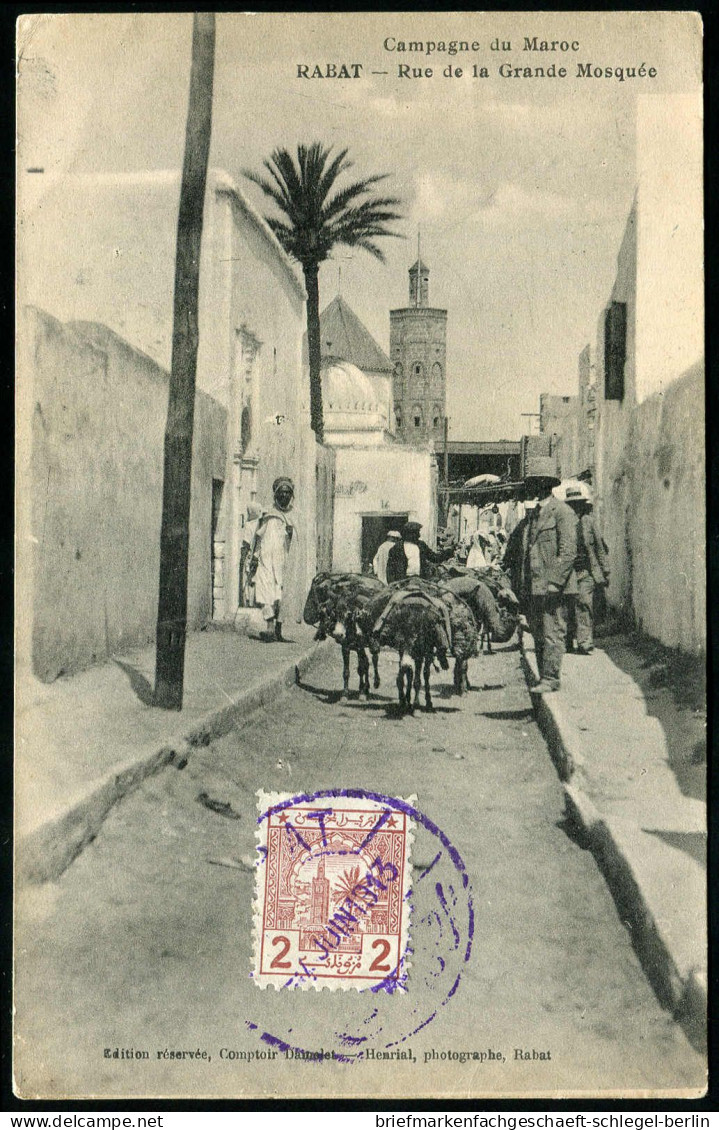 Marokko Post Des Scherifats, 1912, 2 X, Brief - Morocco (1956-...)