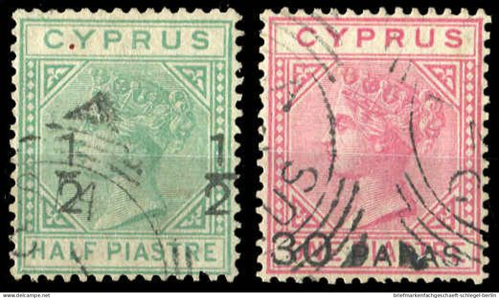 Zypern, 1882, 15, 23, Gestempelt - Sonstige & Ohne Zuordnung