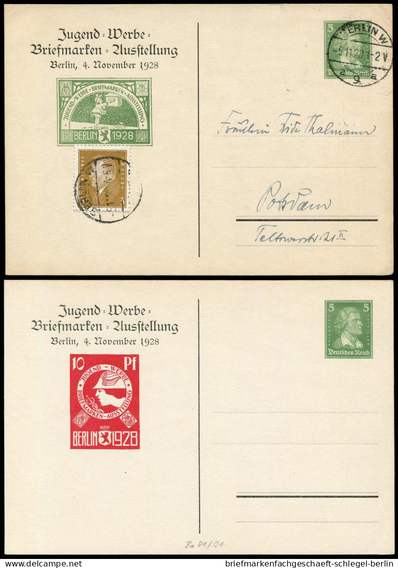 Deutsches Reich, 1928, PP 104 B3/01, Brief - Andere & Zonder Classificatie