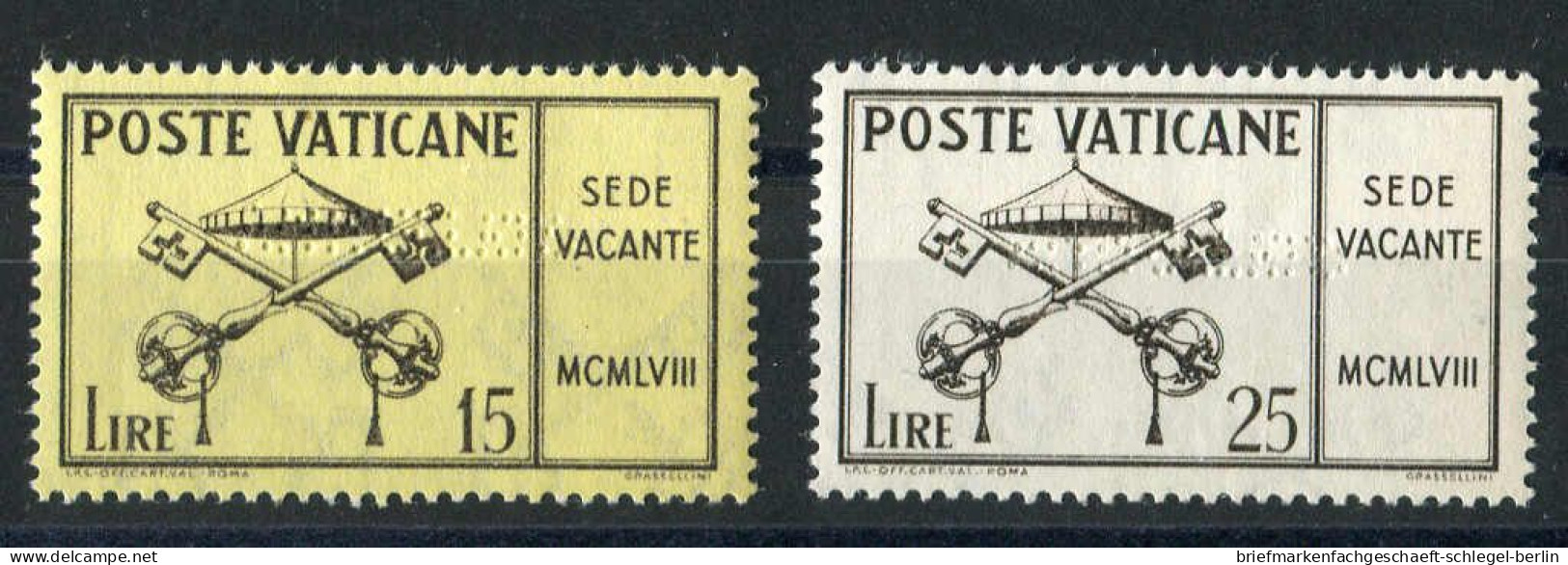 Vatikanstaat, 1958, 300-02 P, Postfrisch - Other & Unclassified