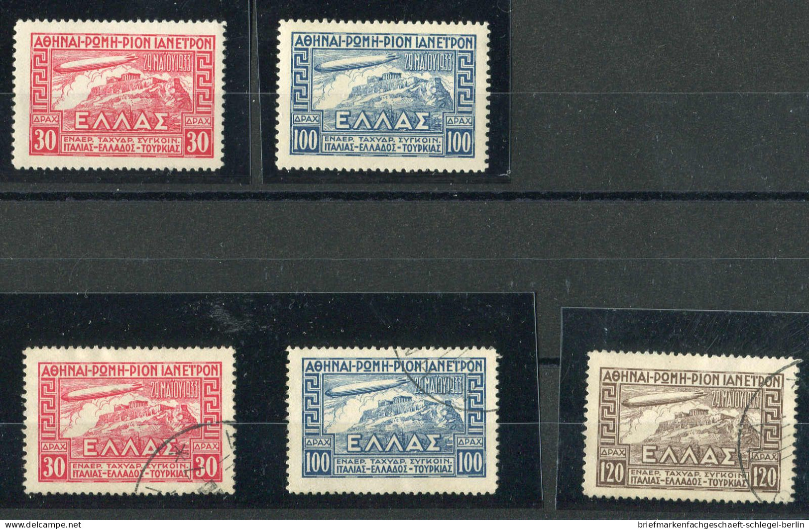 Griechenland, 1933, 352-354, Postfrisch, Gestempelt - Sonstige & Ohne Zuordnung