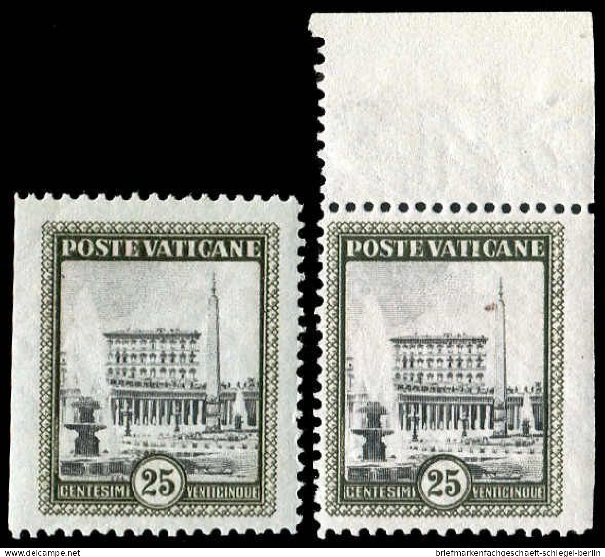 Vatikanstaat, 1933, 25 Var., Postfrisch - Otros & Sin Clasificación
