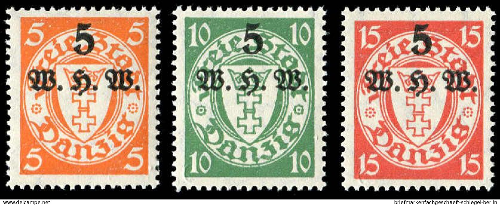 Danzig, 1934, 237-39, Postfrisch - Postfris