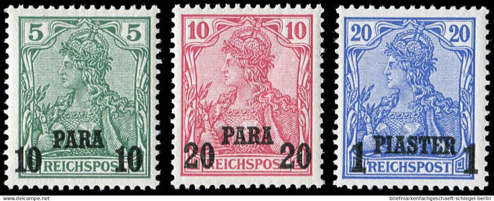 Deutsche Auslandspost Türkei, 1900, 12 II - 14 II, Ungebraucht - Marocco (uffici)