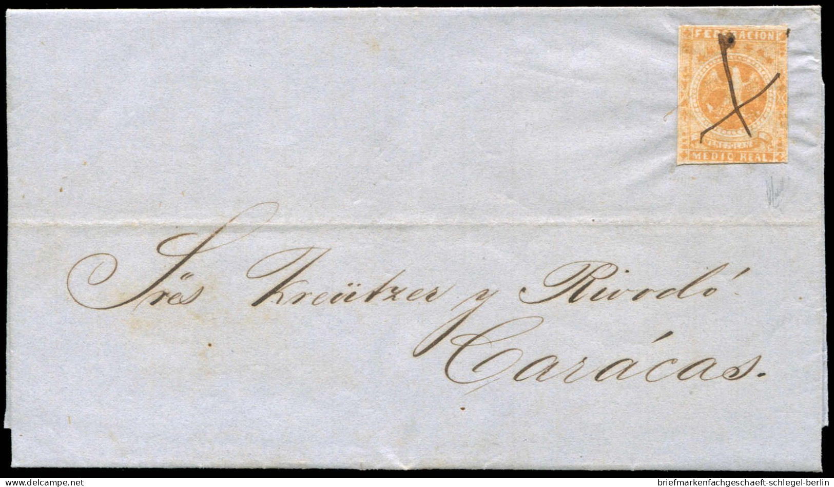 Venezuela, 1865, 9, Brief - Venezuela