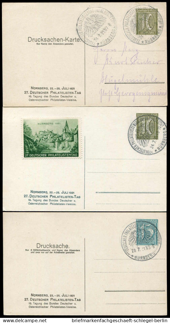 Deutsches Reich, 1921, PP 57C1/01+02, Brief - Autres & Non Classés