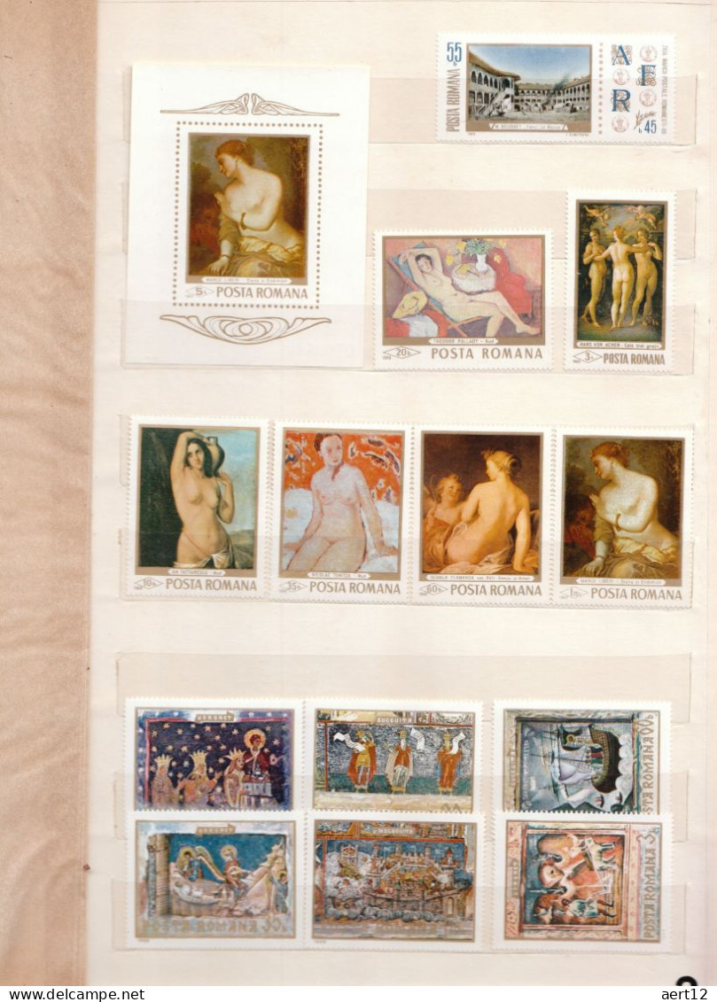 Paintings, Michel catalog value: 1771,2 EUR, Colection with Album