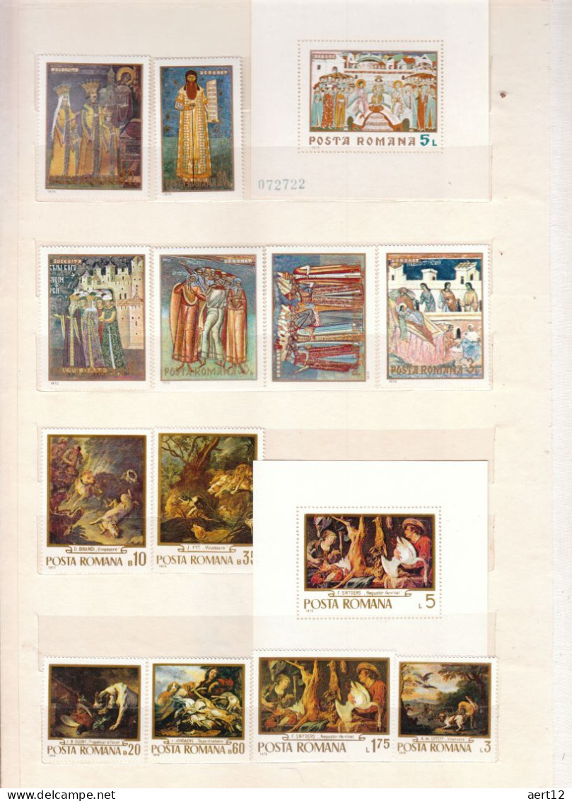 Paintings, Michel catalog value: 1771,2 EUR, Colection with Album