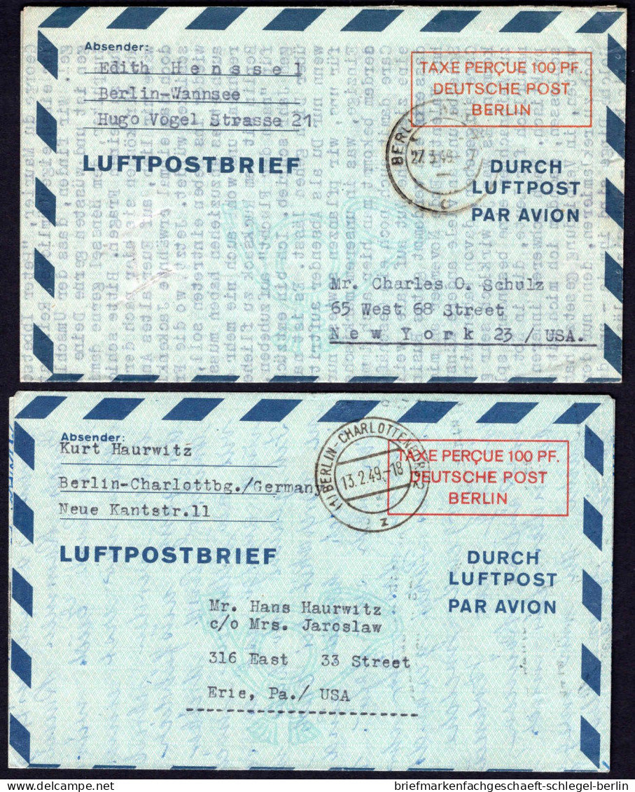 Berlin, 1949, LF 1 II, Brief - Autres & Non Classés