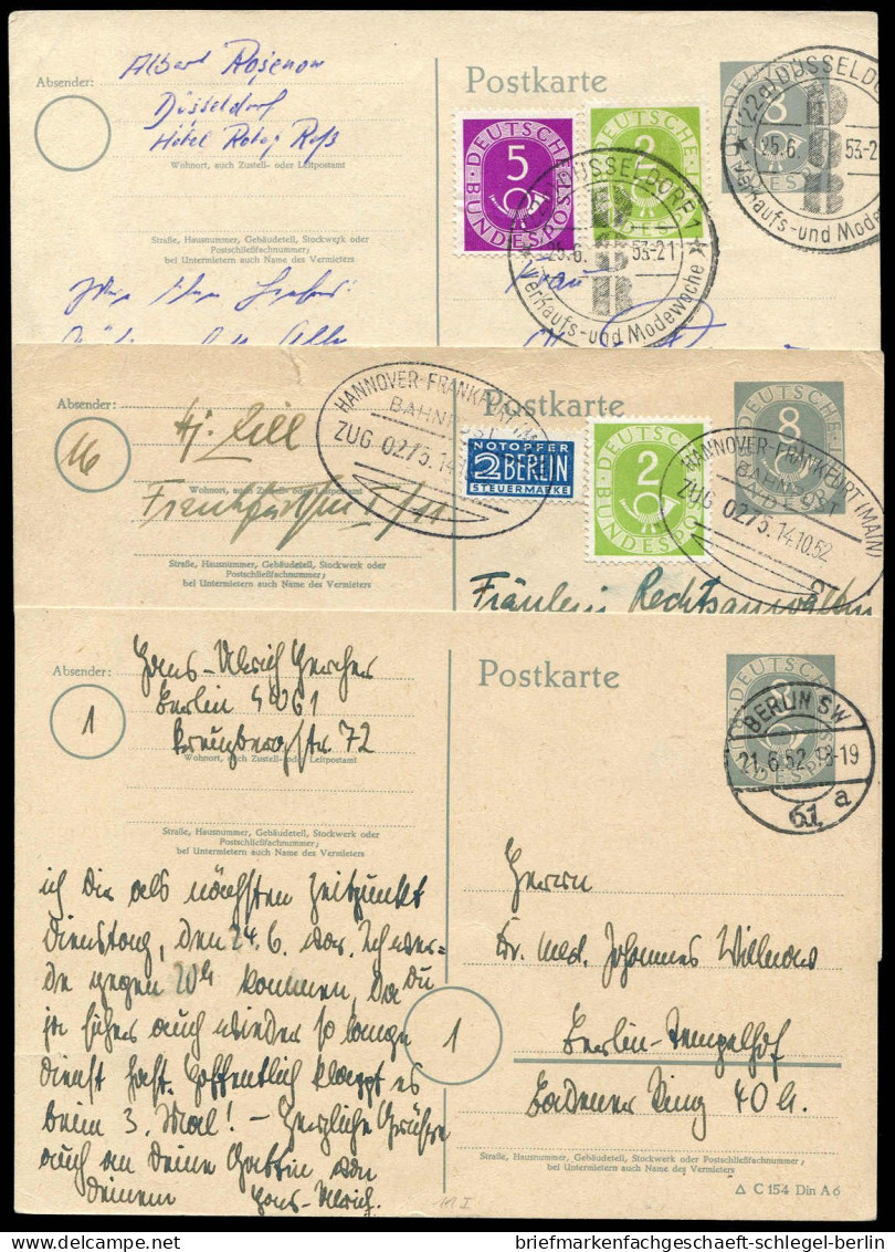 Bundesrepublik Deutschland, 1952, P 11, Brief - Autres & Non Classés
