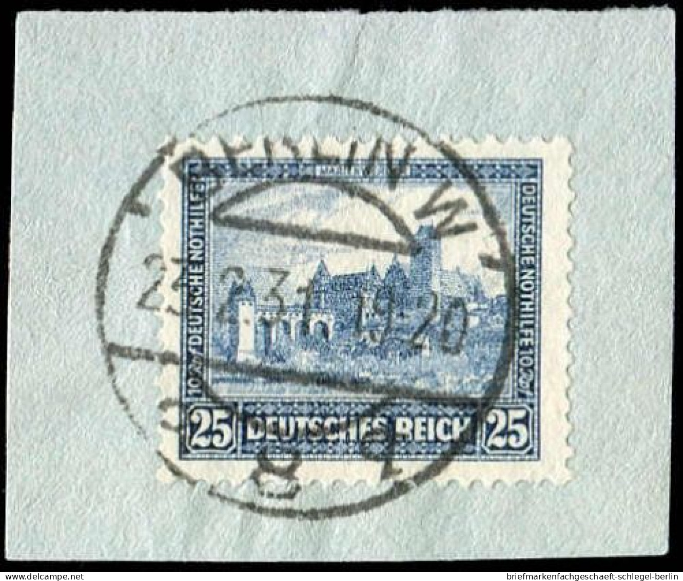 Deutsches Reich, 1930, 452 B, Briefstück - Autres & Non Classés