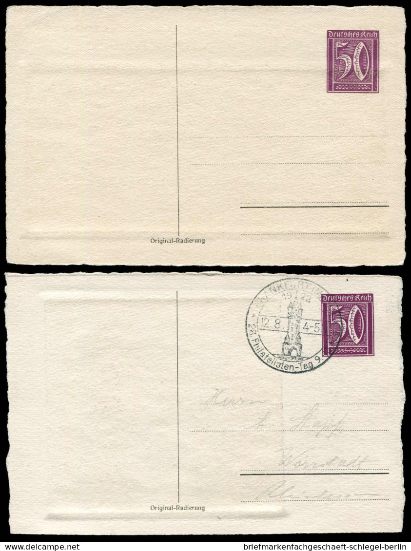 Deutsches Reich, 1922, PP 61 C3, Brief - Autres & Non Classés