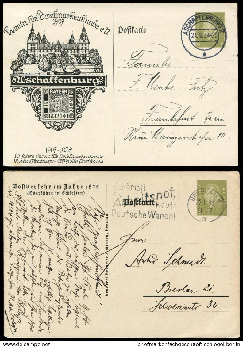 Deutsches Reich, 1933, PP 111C1/01+02, C6, Brief - Sonstige & Ohne Zuordnung