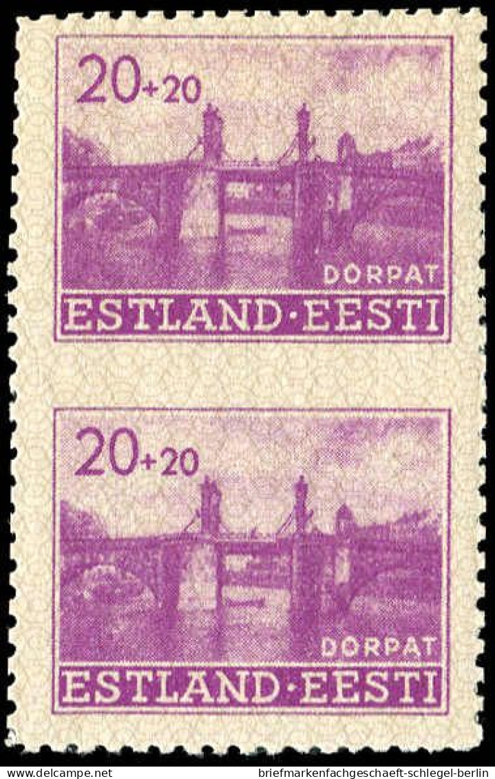 Deutsche Besetz.II.WK Estland, 1941, 5 UMw, Postfrisch - Occupazione 1938 – 45