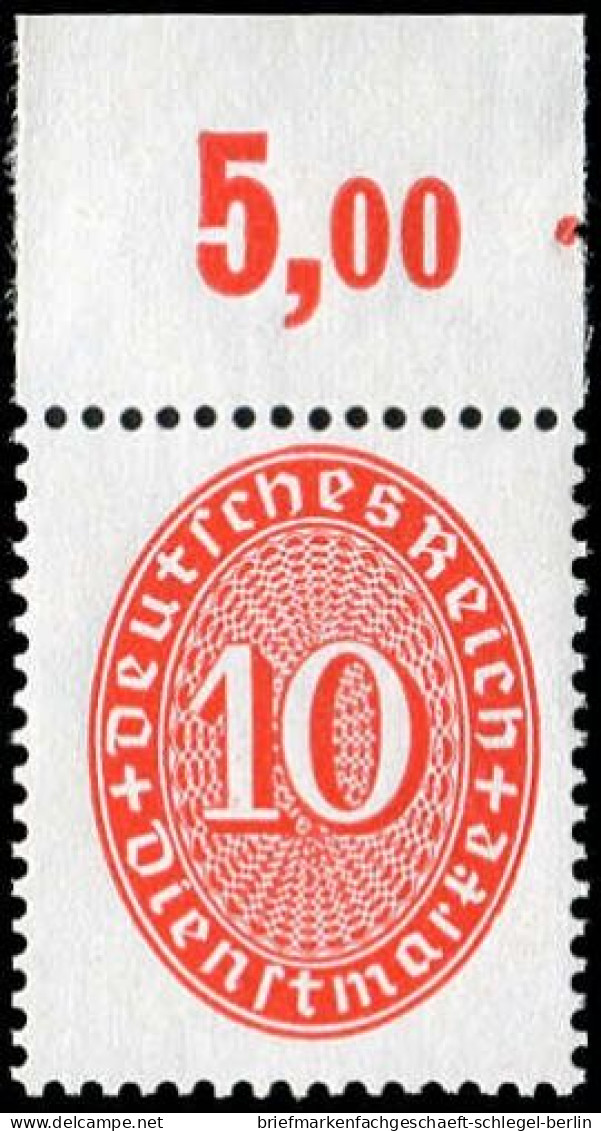 Deutsches Reich, 1929, D 123 X P OR, Postfrisch - Officials