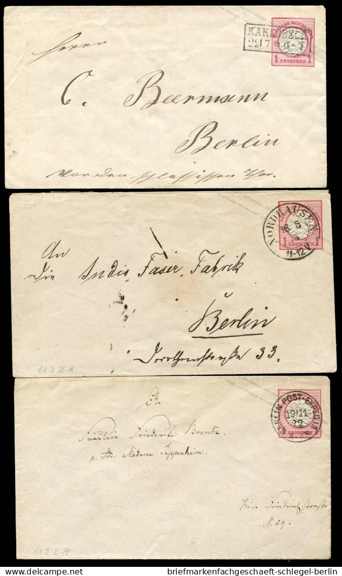 Deutsches Reich, 1872, U 3 A, Brief - Altri & Non Classificati