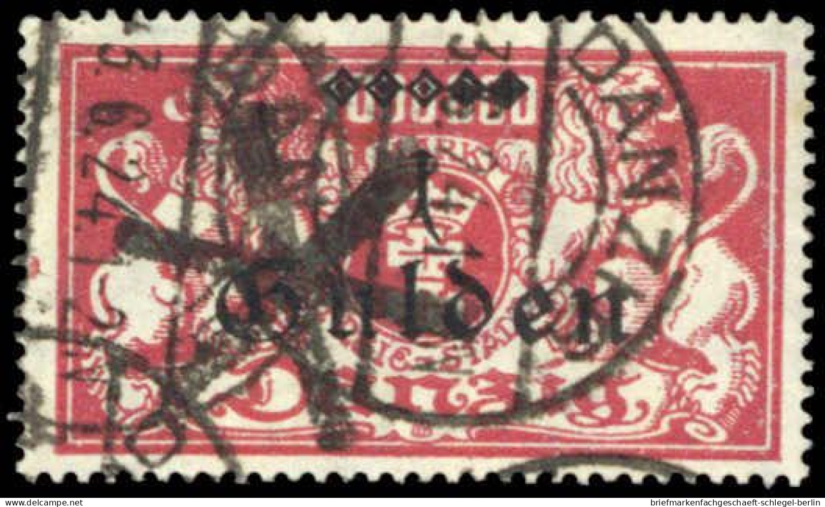 Danzig, 1923, 189 II, Gestempelt - Oblitérés