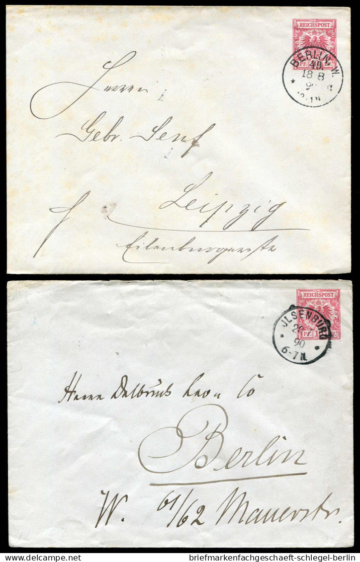 Deutsches Reich, 1890, U 13 B, Brief - Autres & Non Classés