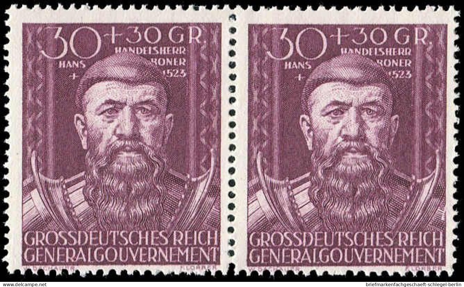 Generalgouvernement, 1944, 122 II, Postfrisch - Besetzungen 1938-45